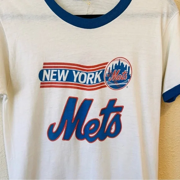 New York Mets BaseballVintage Single Stitch Shirt